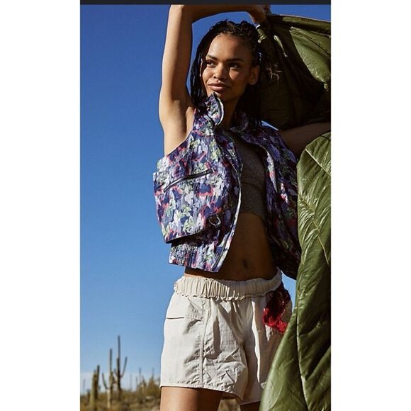Free People Movement Off The Grid Printed Vest Size L / Néw No Tags - Picture 1 of 6